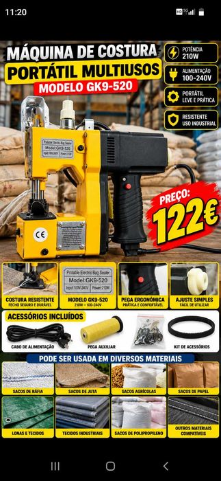 Máquina costura . Oportunidade