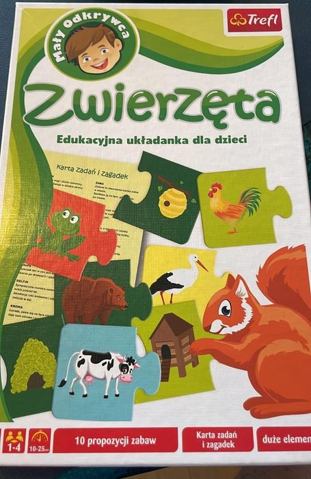 Układanka z quizem dla 3-5 latka