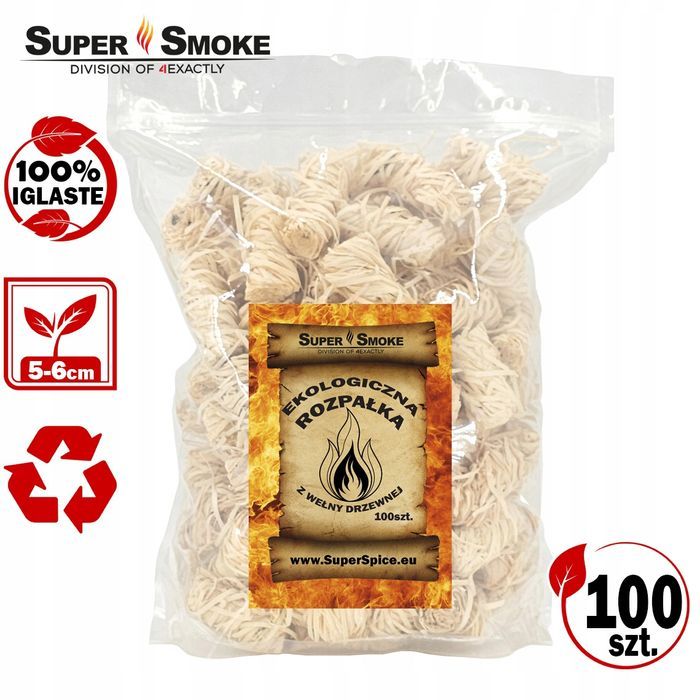 Rozpałka Ekologiczna Super Smoke - 100 sztuk