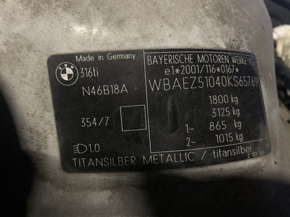 Silnik N46B18A  195tys km 2004r