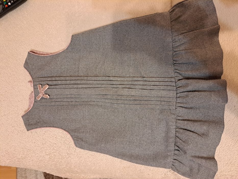 Sukienka 86-92 szara