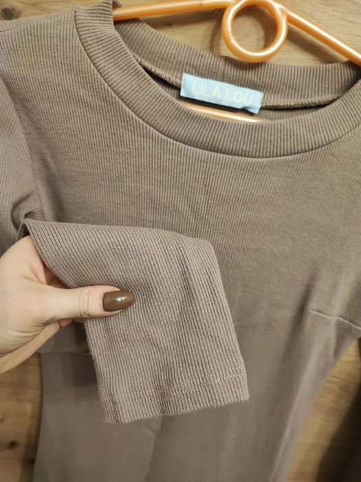 Sukienka obcisła krótka mokka Lila lou