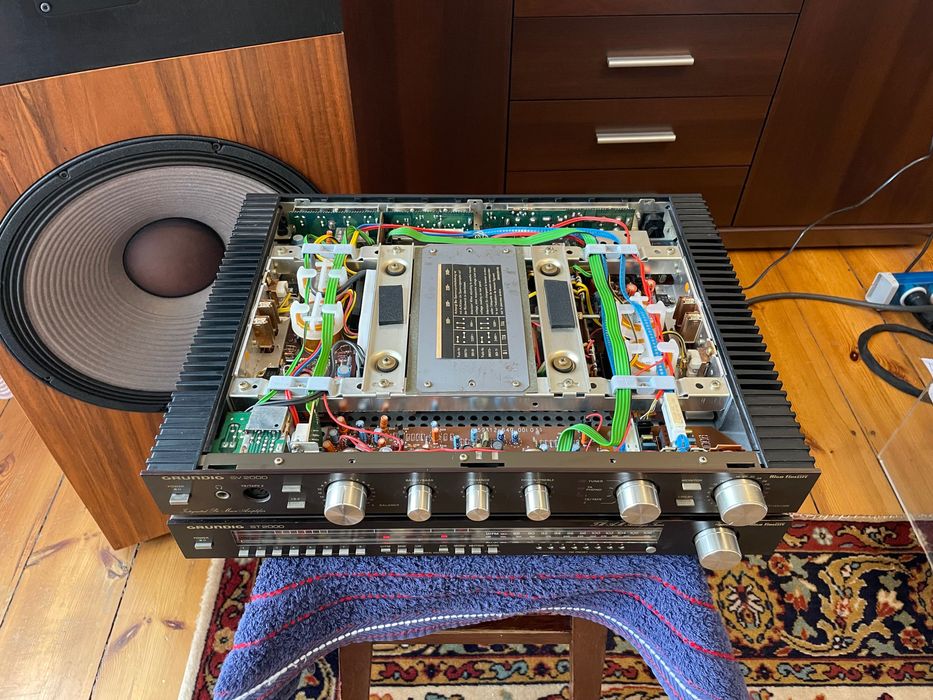 GRUNDIG SV 2000 + ST 2000 / Zestaw - Do Przeglądu '' Vintage ''