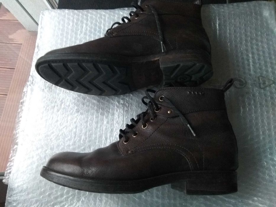 ECCO Skórzane buty botki 42 Super stan