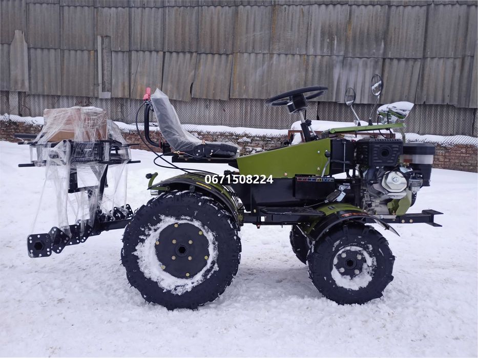 МІНІТРАКТОР DOZER G-15, 15 К.С. + ФРЕЗА Дозер доставка бензиновий 4х4