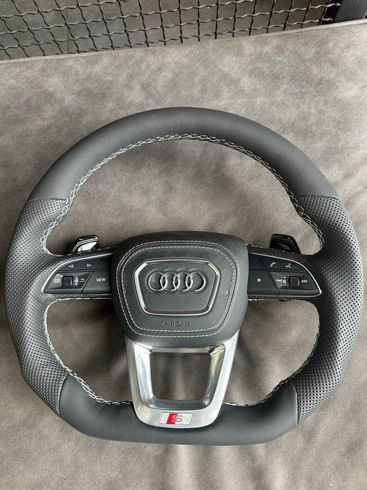 Спортивне карбонове кермо,підігрів HOD руль  Audi SQ3 SQ5 SQ7 SQ8 RSQ8