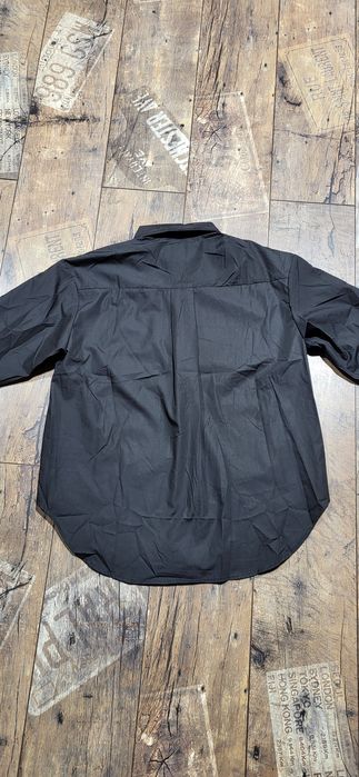 Czarna koszula klasyczna damska bawełna premium oversize uni