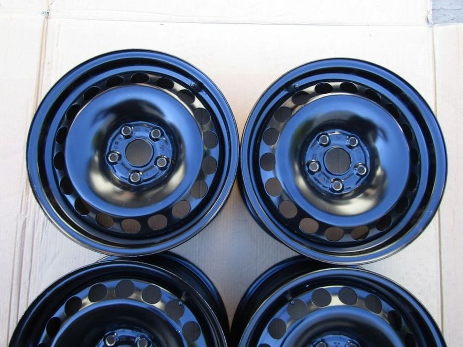 4x felgi stalowe 16 vw passat b5 b6 b7 b8 b9 golf V VI VII caddy eos jetta touran 6,5 j 5x112 ET41 piasta 57,1 mm
