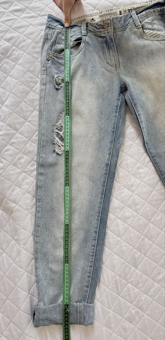 Голубые, рванные джинсы Soulcal & Co, размер 34