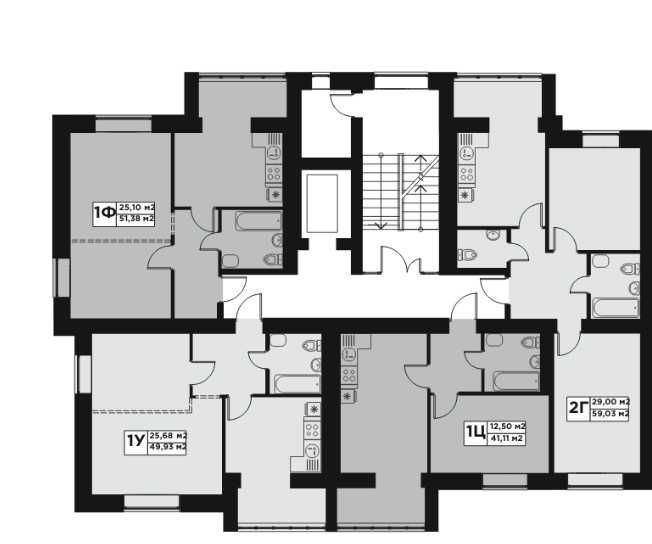 1-КІМНАТНА КВАРТИРА 41,11 м² | МІЛЕНІУМ ПАРК |Держпрограми| Розтермінування від забудоаника/Газове опалення