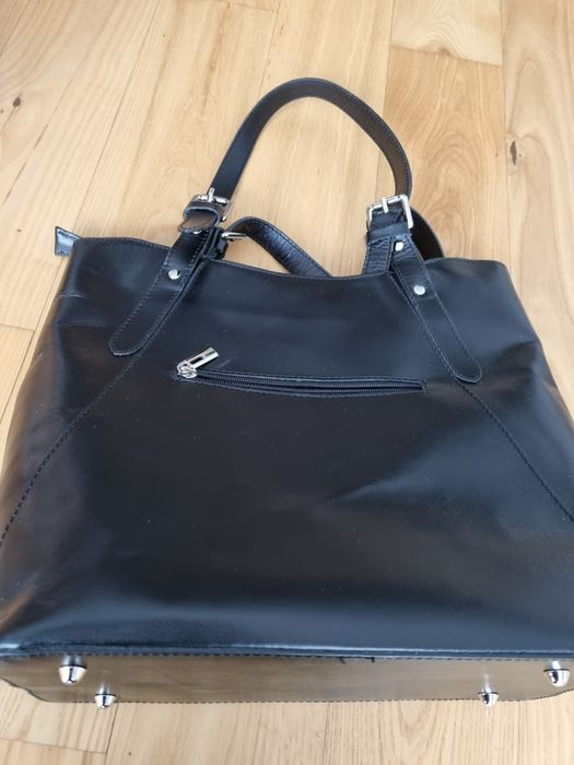 Włoska torebka skórzana Vera Pelle A4