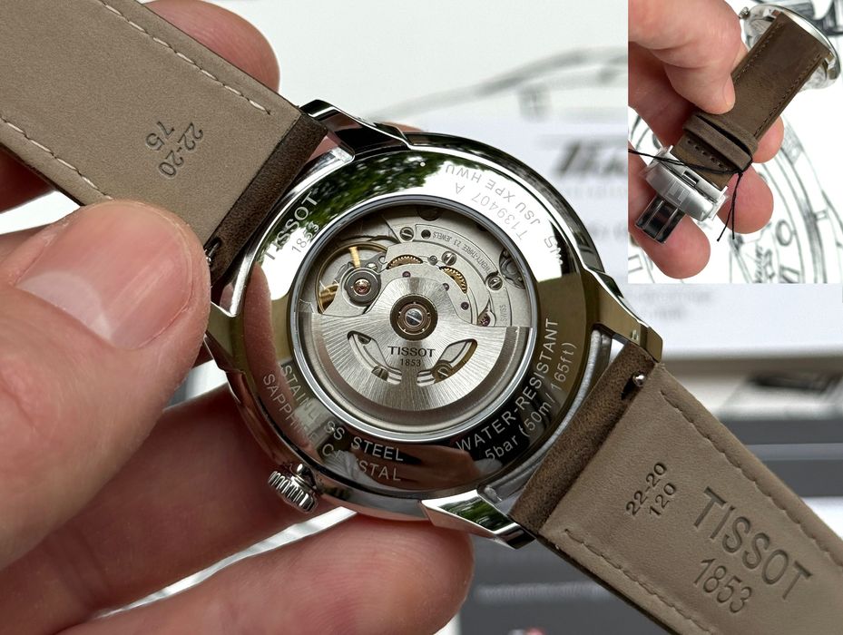 Годинник механічний Tissot Chemin des Tourelles Powermatic 80 42 mm T139.407.16.261.00 Swiss Made