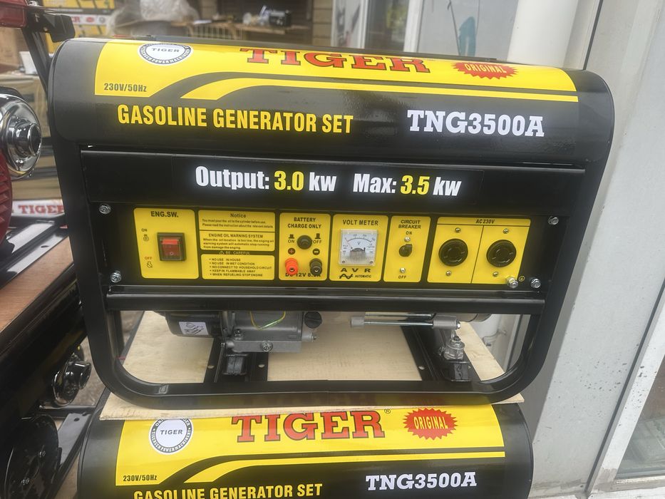 Генератор TIGER газ/бензин 3.2-3.5 квт медь доставка бесплатная
