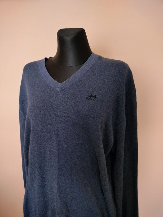 Granatowy męski sweter Jean Paul XXL