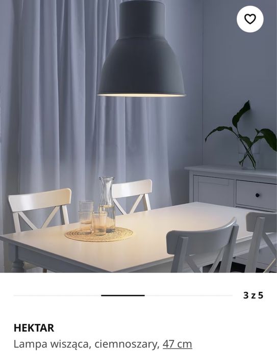 Lampa wiszaca Ikea hektar 2 szt