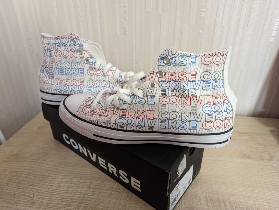 Converse Chuck Tailor All Star Wordmark Print Hi. Новые.
