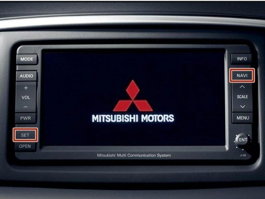 Mitsubishi штатная магнитола прошивка русификация карты навигации