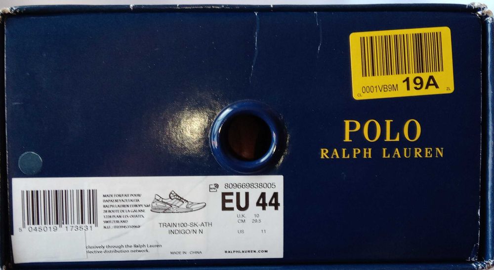 Ralph Lauren Polo Sneakersy Train 44 45 - 29 cm pudełko NOWE