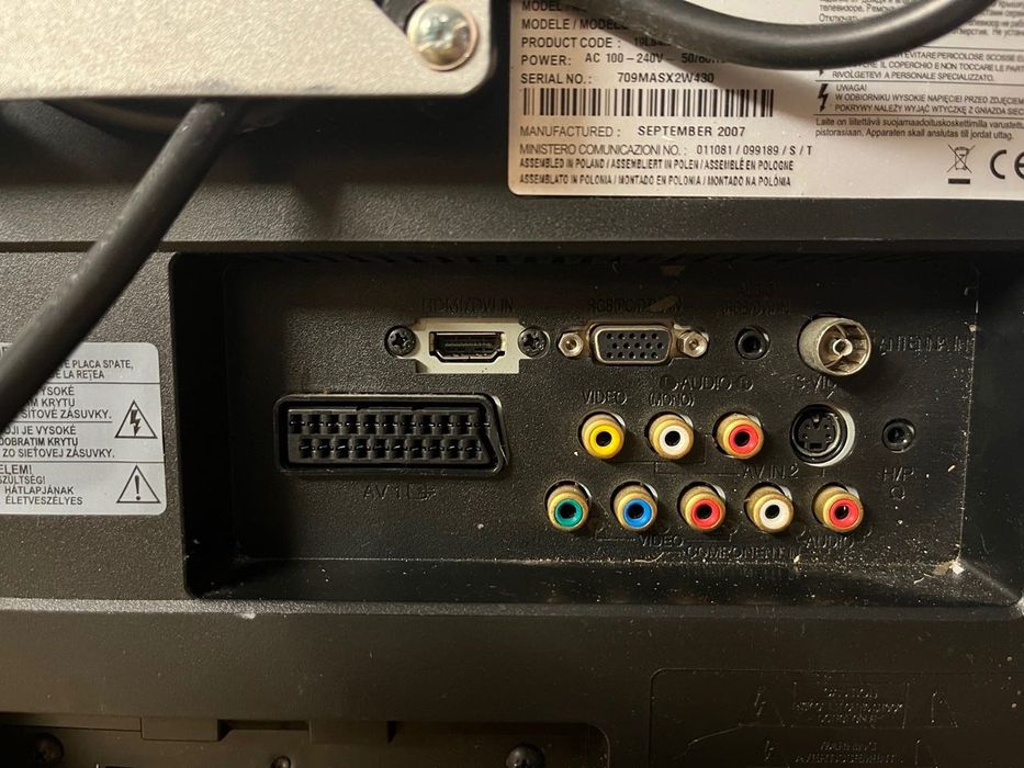 TV Pequena LG Plana Antiga Preta