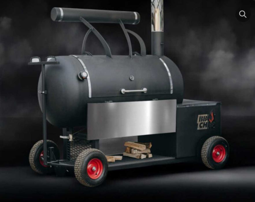 Однокамерний реверсний смокер на колесах BBQ Chef
