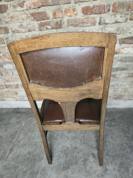 Fotel dębowy secesja stan dobry