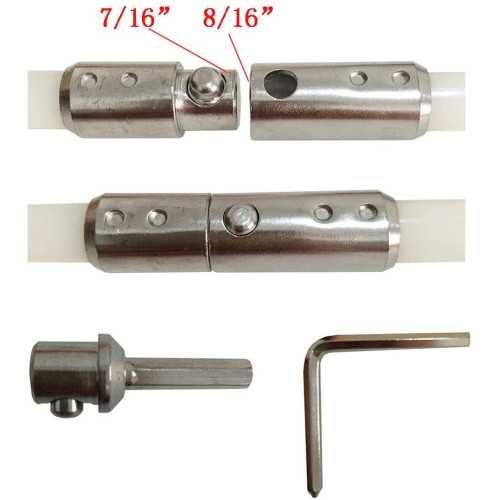 Р86 Роторний набір для котла каміна для чистки Гнучкі ручки 3м щітка