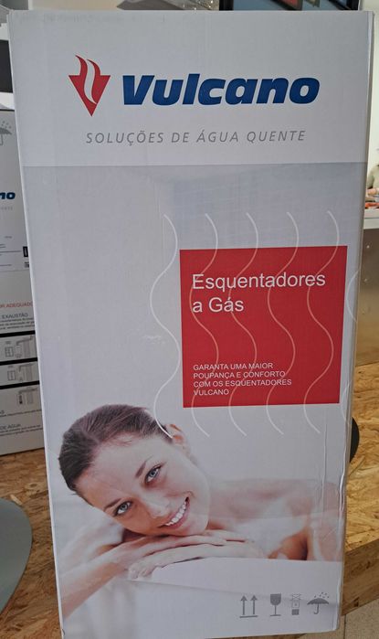 Esquentador Vulcano Sensor Ventilado 2 Gás Natural 14L - NOVO