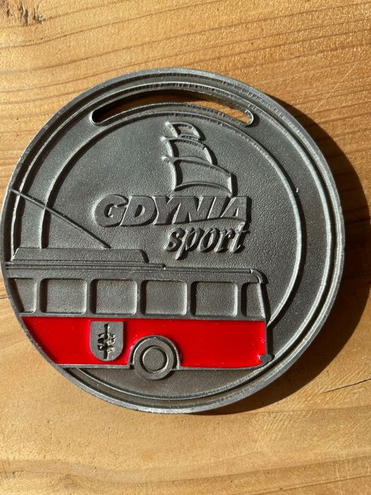 Srebrny Medal pamiątkowy ,Gdynia sport ,bieg urodzinowy 2019