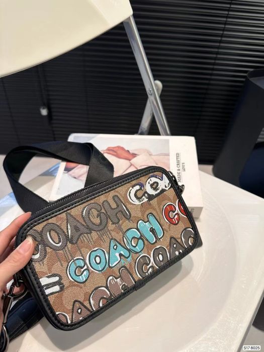 COACH брендовая сумка кожаная мужская