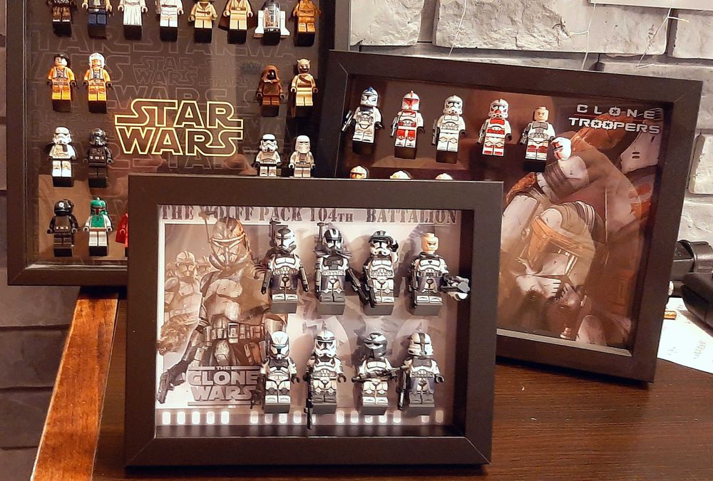 Figurki Star Wars RAMKA z 8 figurkami WOLFF PACK 104th Battalion CW