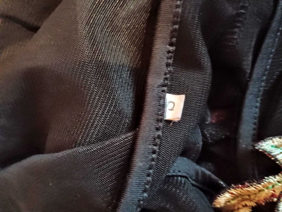Czarne tiulowe body rozm.36/38 -30 zł