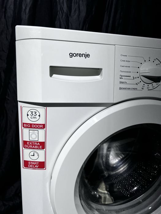 5 кг 1000 об стиральная машина gorenje с дисплеем. Доставка бесплатно
