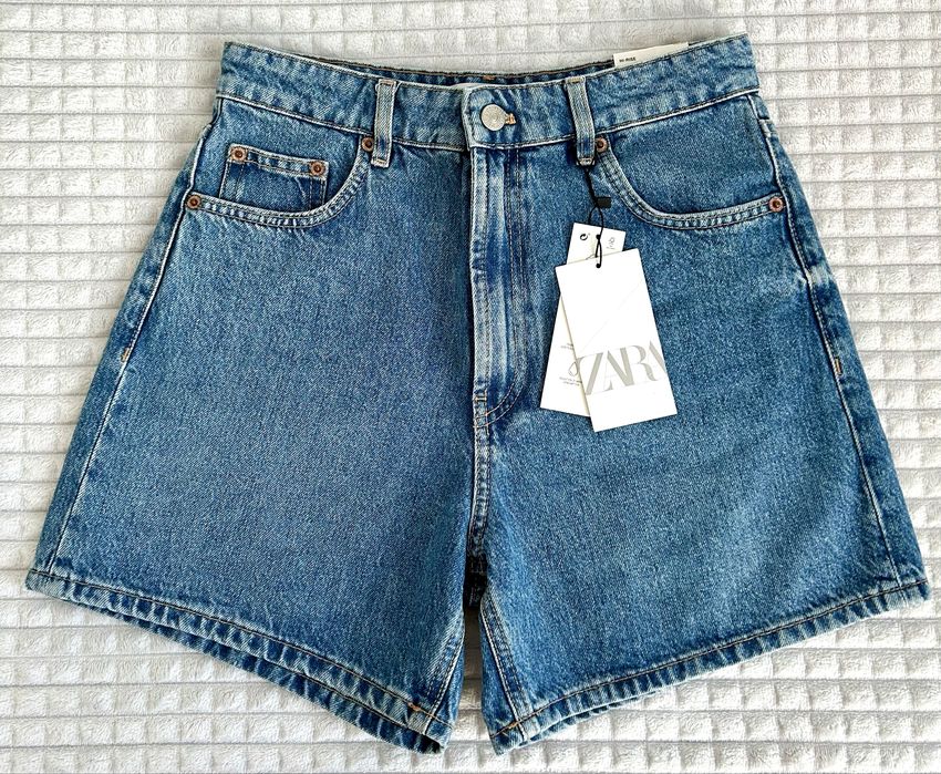 Jeansowe szorty mom Zara 36 nowe z metkami