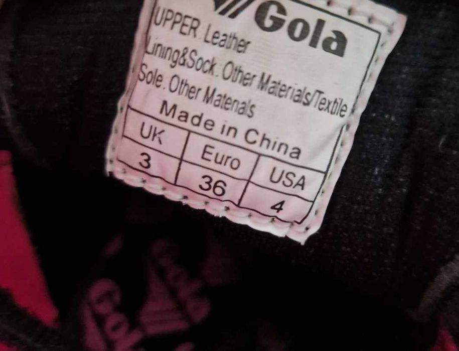 Tenis Gola Pretos e rosa T35