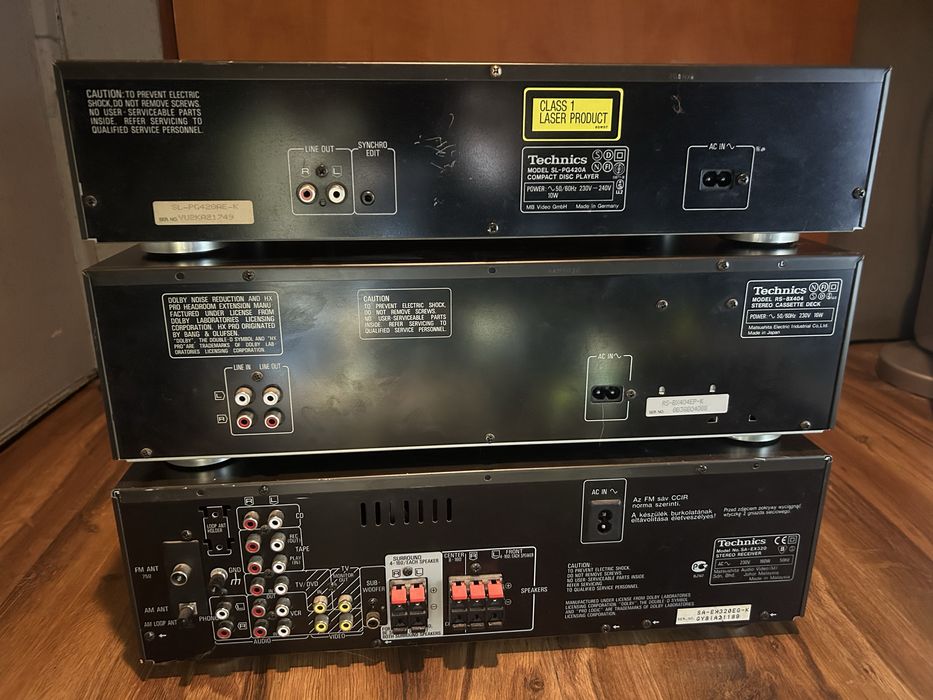 Wieża Technics Cd Deck Wzmacniacz