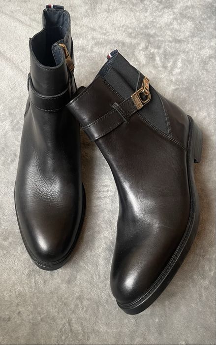 Жіночі демісезонні черевики шкіряні Tommy Hilfiger