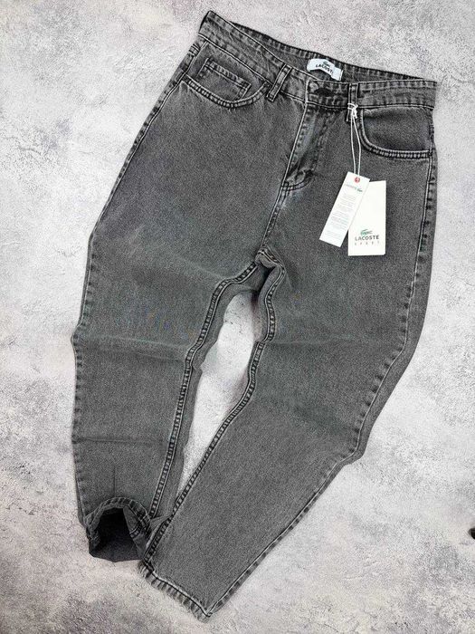 Чоловічі джинси сірі | Lacoste джинси | Вільні джинси Лакост