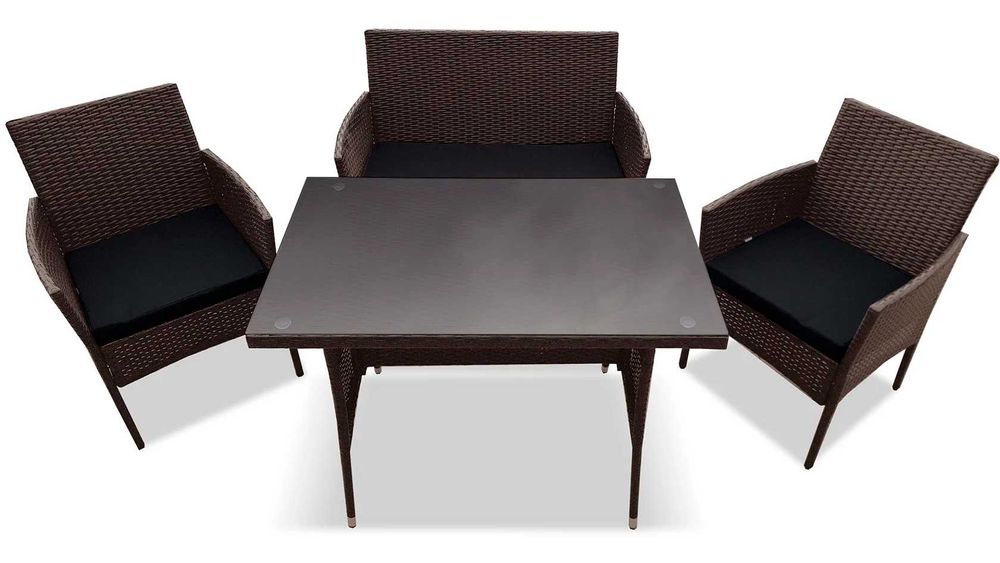 ХІТ‼️Садові меблі | Стандарт Коричневі комплект ротанг