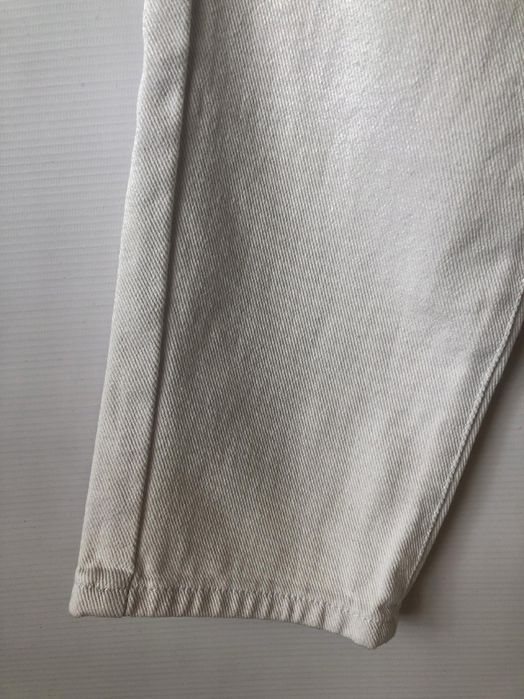 Shein Jeansy Mom Białe Z Dziurami 36 S