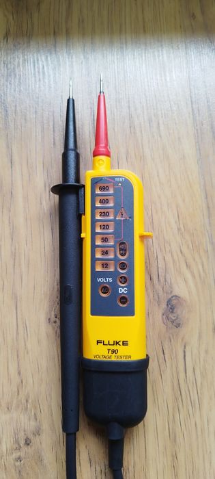 Fluke t90 tester napięcia dwubiegunowy