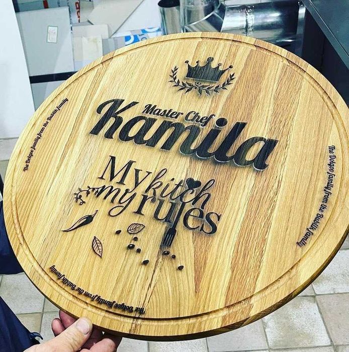 Кухонные доски с гравировкой