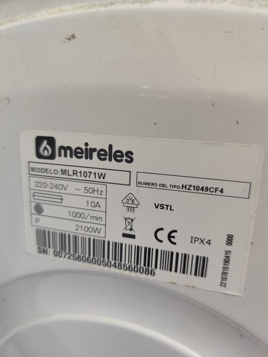 Máquina Lavar Roupa Meireles