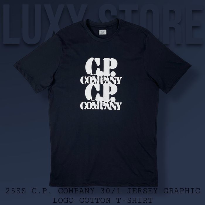 Футболка C.P. Company Jersey Graphic Logo (C P, CP, сипикомпани)