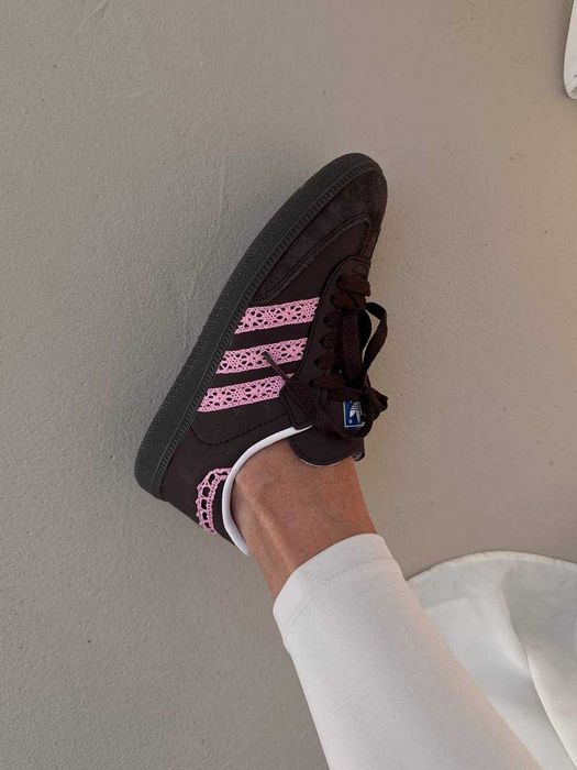 !ВАУ! Adidas Samba Brown Pink Lace | 36 37 38 39 40 41