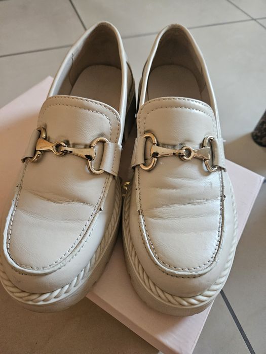 Mokasyny rozm.38 kolor beige