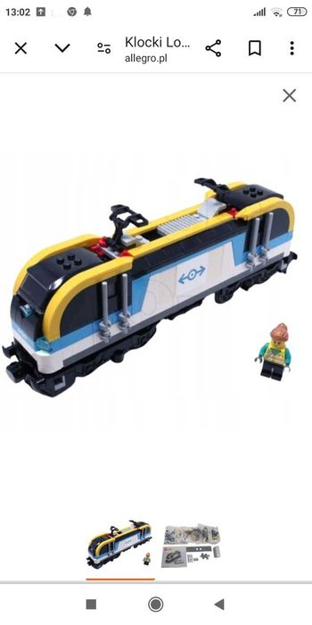 まさ sama LEGO 60336 City sama lokomotywa bez elektroniki cz opis Bielsko