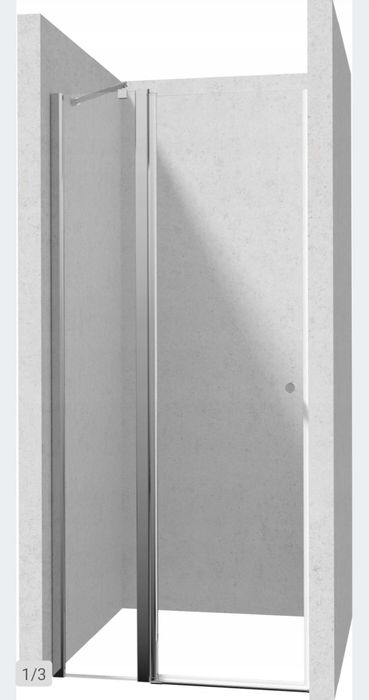 Drzwi prysznicowe uchylne Deante KERRIA PLUS KTSU 041P 90 cm chrom