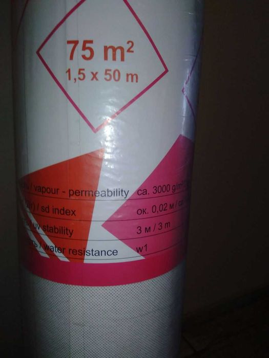 Мембрана супердифузійна Shtock MAX, щільність 115 г/м2, 75 м.кв