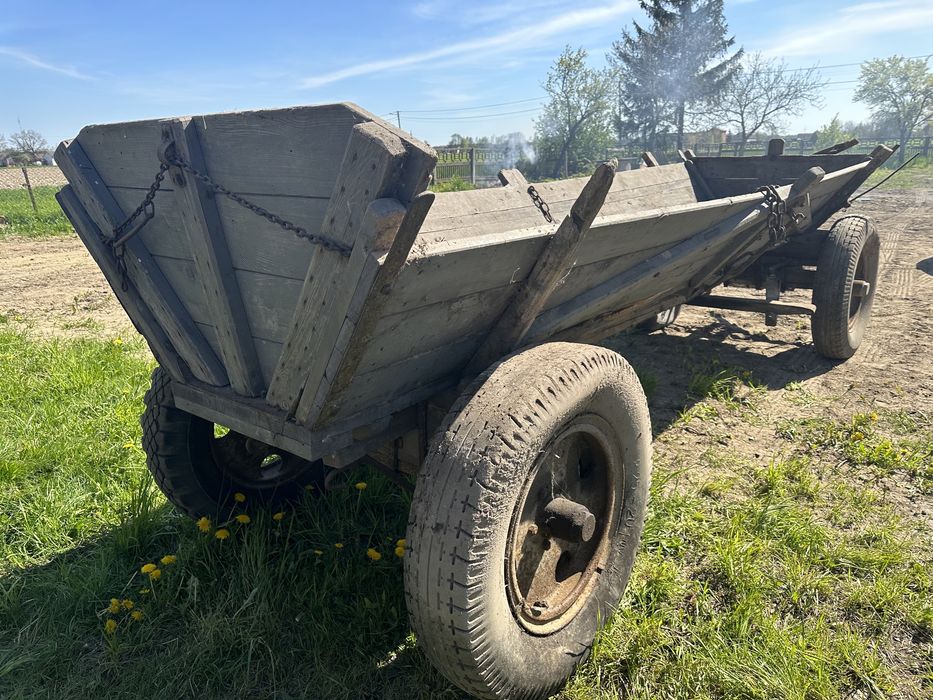 Wóz konny z zaczepem do traktora