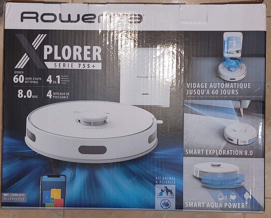 Робот-пылесос Rowenta моющий X-PLORER Serie 75S+ RR8597WH